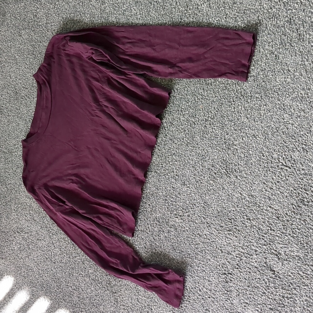 Purple pink crop top